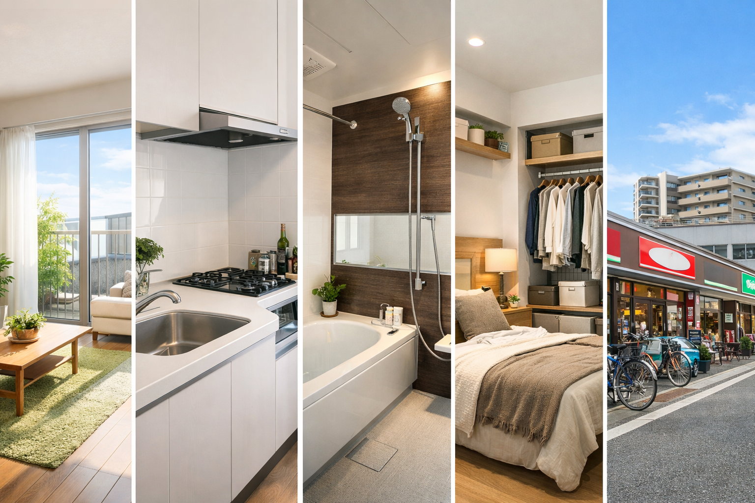 おすすめの掲載順で並べた物件写真