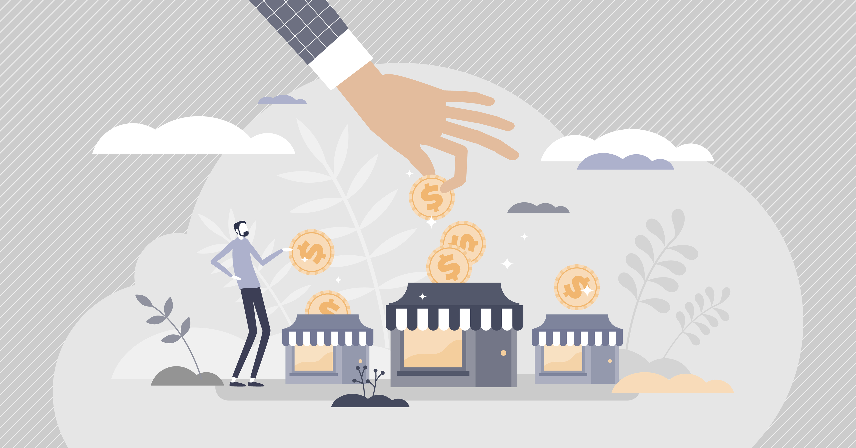 実店舗に課金する　イメージ画像